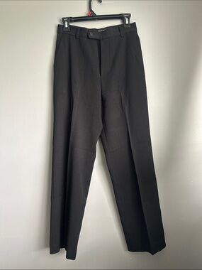 Vintage Made in Canada Women's Black Tailored Trousers - Classic Straight Leg